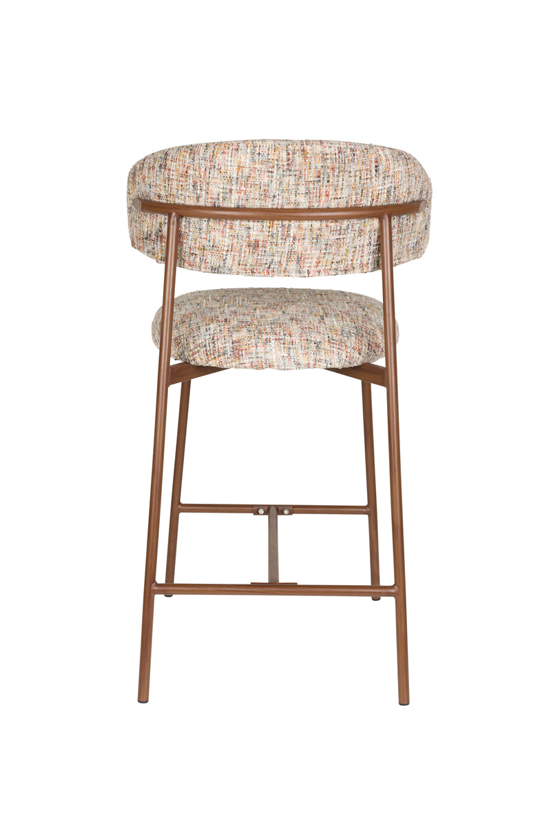 Barkruk Claes Multicolour Polyester Beige 65cm-Barkrukken-Creating Home