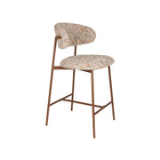 Barkruk Claes Multicolour Polyester Beige 65cm-Barkrukken-Creating Home