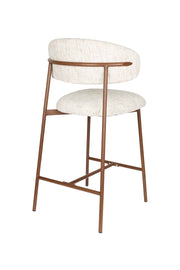 Barkruk Claes Off-white Polyester Wit 65cm-Barkrukken-Creating Home