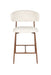 Barkruk Claes Off-white Polyester Wit 65cm-Barkrukken-Creating Home