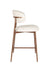 Barkruk Claes Off-white Polyester Wit 65cm-Barkrukken-Creating Home