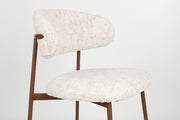 Barkruk Claes Off-white Polyester Wit 65cm-Barkrukken-Creating Home