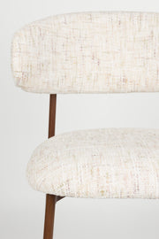Barkruk Claes Off-white Polyester Wit 65cm-Barkrukken-Creating Home