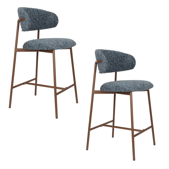 Barkruk Claes Polyester Blauw 65 cm – productaanzicht 5