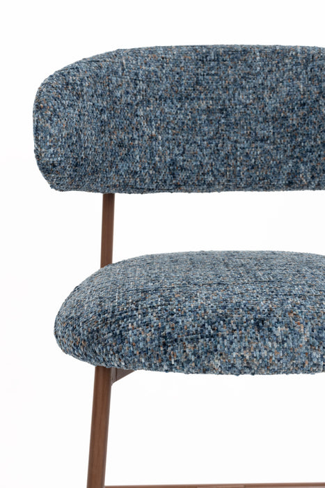 Barkruk Claes Polyester Blauw 65 cm – detail