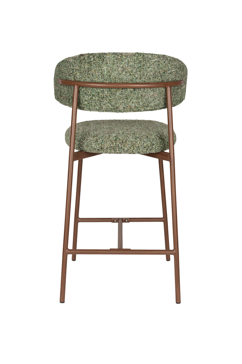 Barkruk Claes Polyester Groen 65cm-Barkrukken-Creating Home