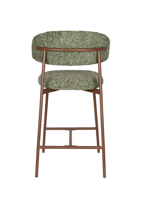 Barkruk Claes Polyester Groen 65cm-Barkrukken-Creating Home