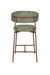 Barkruk Claes Polyester Groen 65cm-Barkrukken-Creating Home