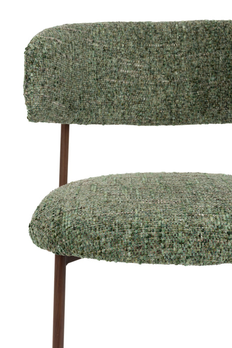 Barkruk Claes Polyester Groen 65cm-Barkrukken-Creating Home