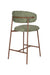 Barkruk Claes Polyester Groen 65cm-Barkrukken-Creating Home