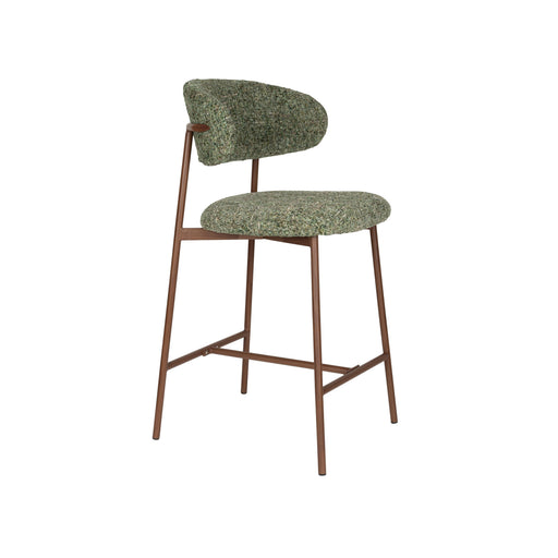 Barkruk Claes Polyester Groen 65cm-Barkrukken-Creating Home