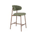 Barkruk Claes Polyester Groen 65cm-Barkrukken-Creating Home