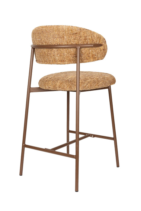 Barkruk Claes Polyester Okergeel 65 cm – productaanzicht 3