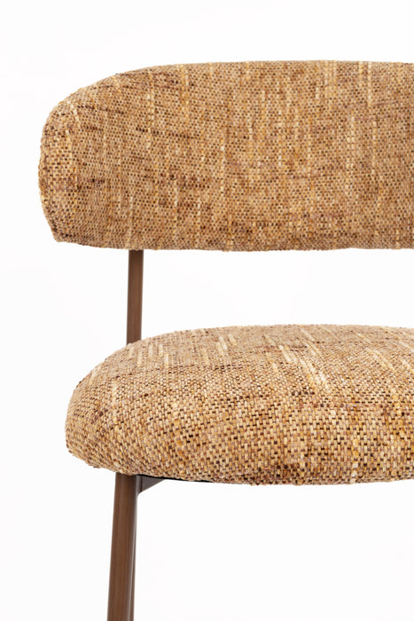 Barkruk Claes Polyester Okergeel 65 cm – detail