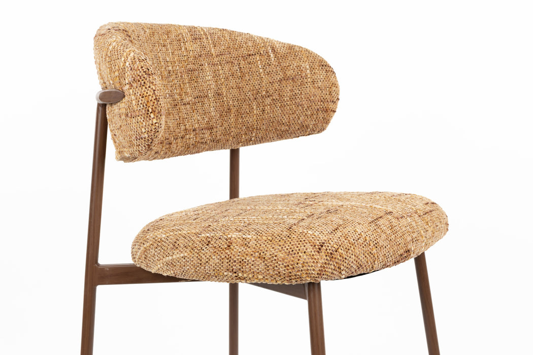Barkruk Claes Polyester Okergeel 65 cm – detail 2