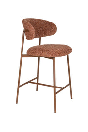Barkruk Claes Polyester Terracotta 65cm-Barkrukken-Creating Home