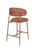 Barkruk Claes Polyester Terracotta 65cm-Barkrukken-Creating Home