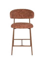Barkruk Claes Polyester Terracotta 65cm-Barkrukken-Creating Home