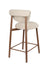 Barkruk Counter Lee Polyester Beige 65.7cm-Barkrukken-Creating Home