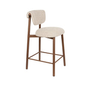 Barkruk Counter Lee Polyester Beige 65.7cm-Fauteuils-Creating Home