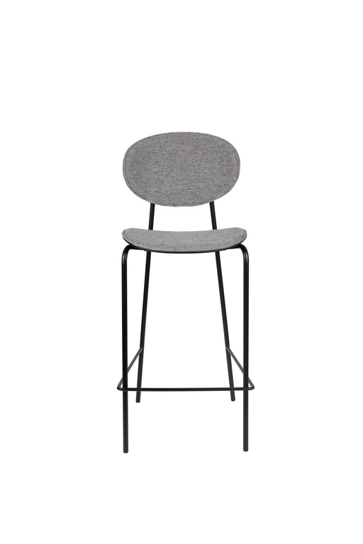 Barkruk Donny Stof Grijs 66cm-Barkrukken-Creating Home