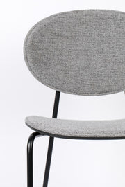 Barkruk Donny Stof Grijs 66cm-Barkrukken-Creating Home