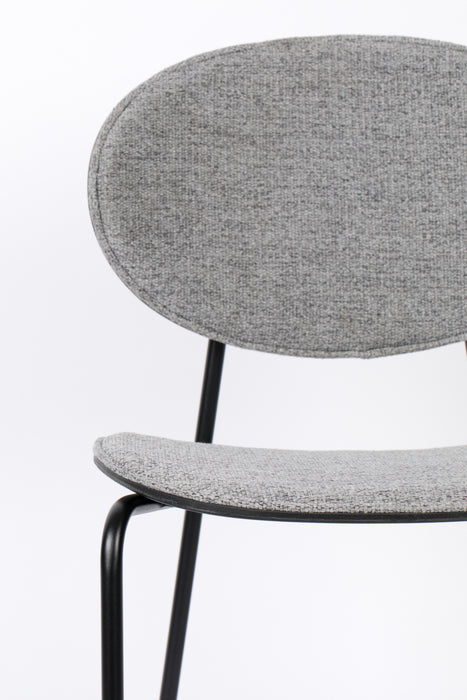 Barkruk Donny Stof Grijs 66cm-Barkrukken-Creating Home