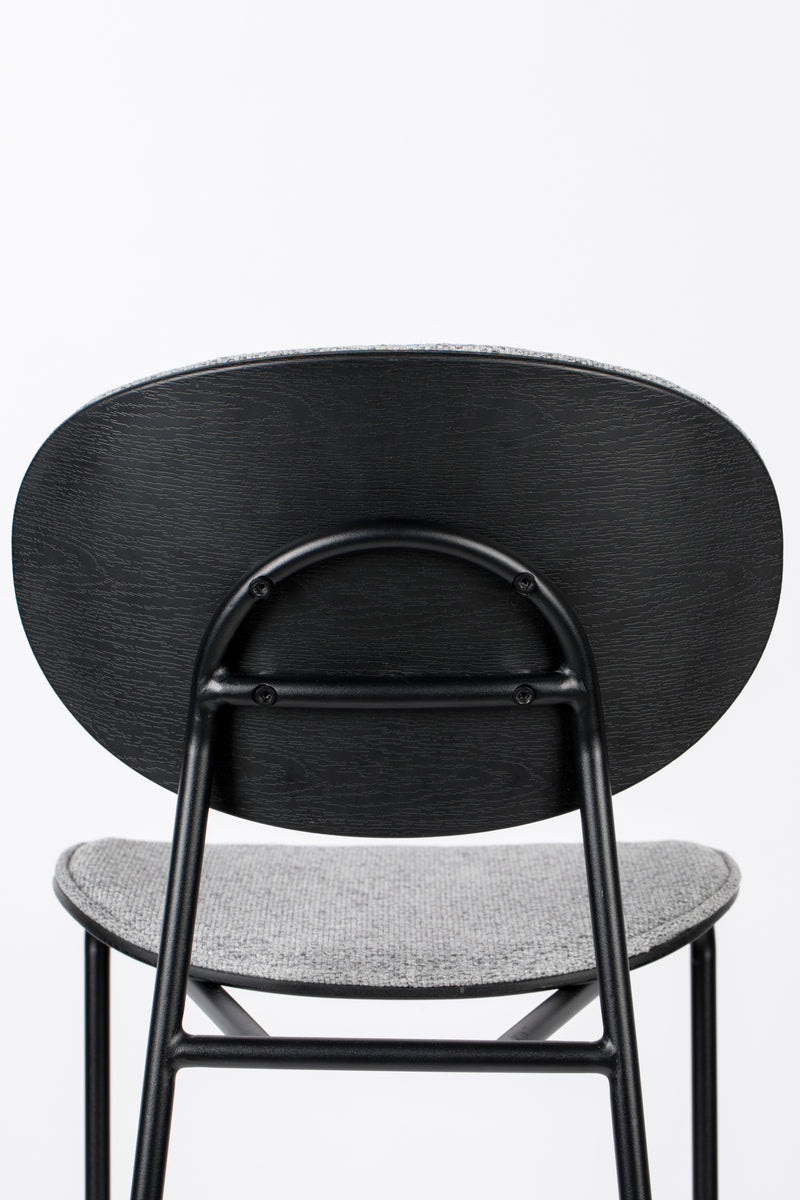 Barkruk Donny Stof Grijs 66cm-Barkrukken-Creating Home