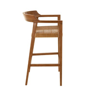 Barkruk Emma Teakhout Bruin 78 cm 53x55x100 cm-Barkrukken-J-Line