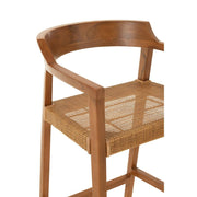 Barkruk Emma Teakhout Bruin 78 cm 53x55x100 cm-Barkrukken-J-Line