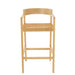 Barkruk Emma Teakhout Naturel 78 cm 53x55x100 cm-Barkrukken-J-Line