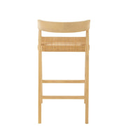 Barkruk Emma Teakhout Naturel 78 cm 53x55x100 cm-Barkrukken-J-Line