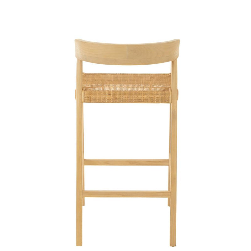 Barkruk Emma Teakhout Naturel 78 cm 53x55x100 cm-Barkrukken-J-Line