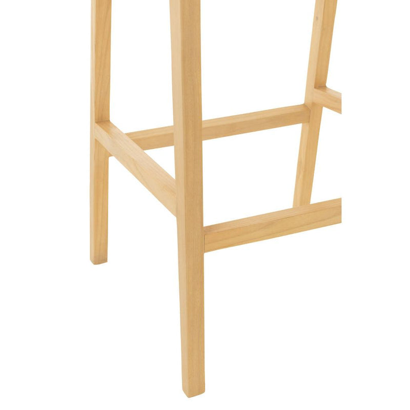 Barkruk Emma Teakhout Naturel 78 cm 53x55x100 cm-Barkrukken-J-Line