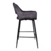 Barkruk Fallon Polyester Donkergrijs-Barkrukken-PTMD