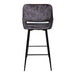 Barkruk Fallon Polyester Donkergrijs-Barkrukken-PTMD