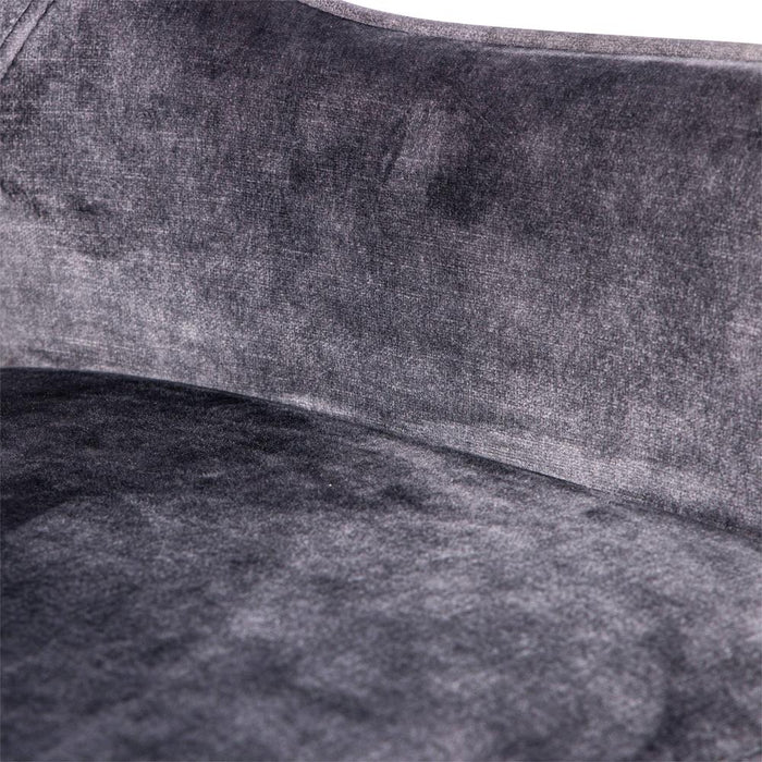 Barkruk Fallon Polyester Donkergrijs-Barkrukken-PTMD