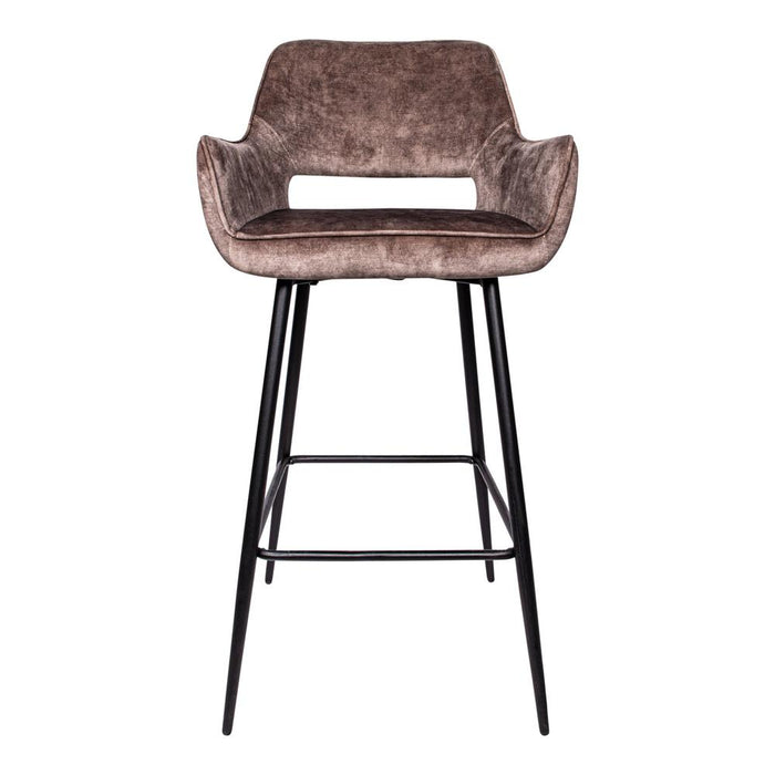 Barkruk Fallon Polyester Zwart 700030-Barkrukken-PTMD