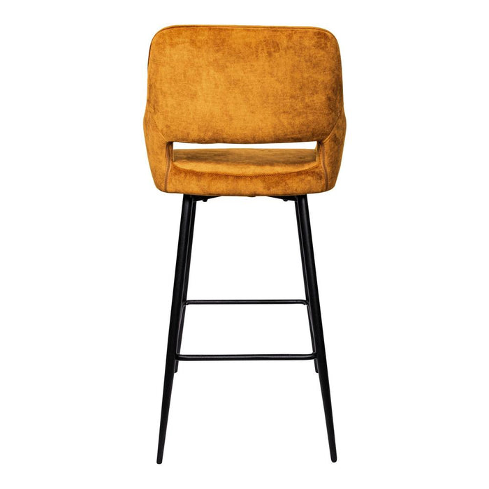 Barkruk Fallon Polyester Zwart 700031-Barkrukken-PTMD