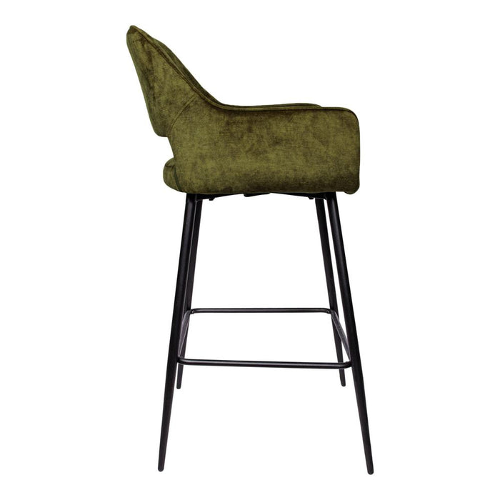 Barkruk Fallon Polyester Zwart 700881-Barkrukken-PTMD