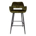 Barkruk Fallon Polyester Zwart 700881-Barkrukken-PTMD