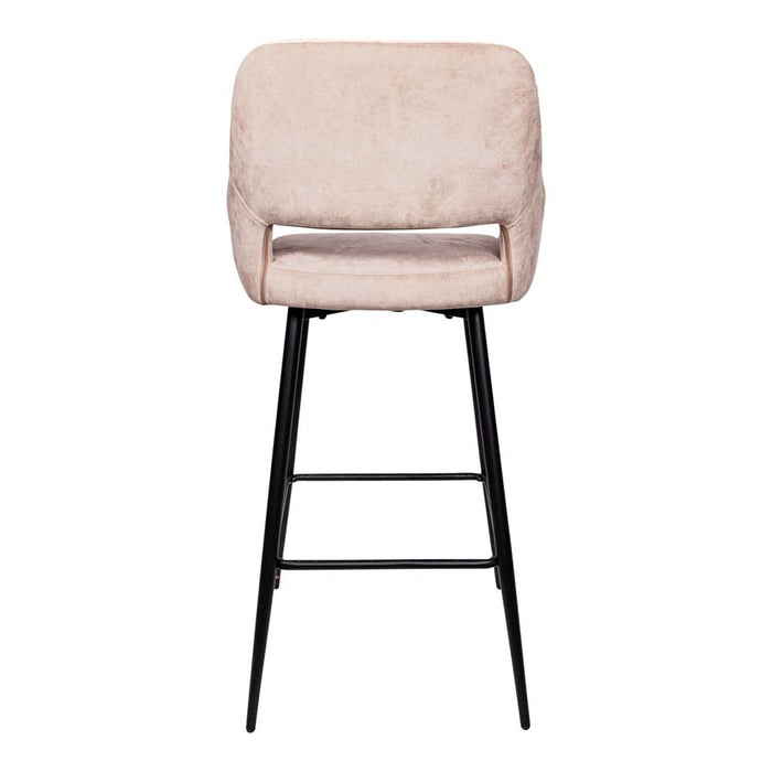 Barkruk Fallon Polyester Zwart 710056-Barkrukken-PTMD