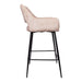 Barkruk Fallon Polyester Zwart 710056-Barkrukken-PTMD