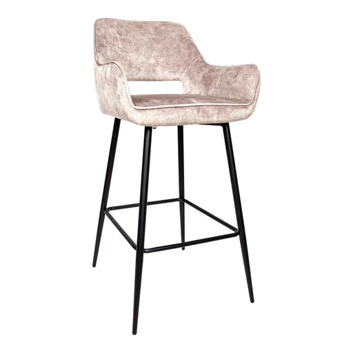 Barkruk Fallon Polyester Zwart 710056-Barkrukken-PTMD