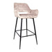 Barkruk Fallon Polyester Zwart 710056-Barkrukken-PTMD