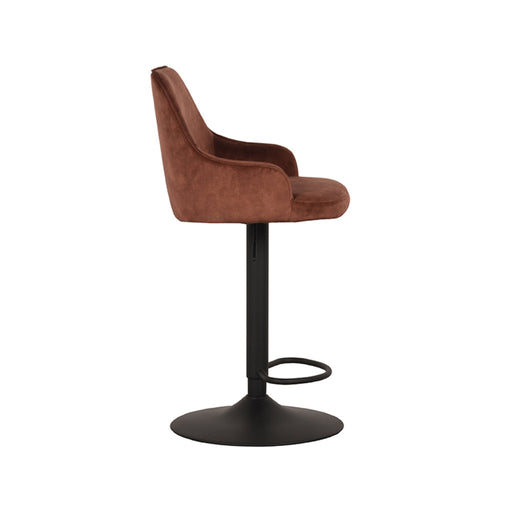 Barkruk Fender Velours Roestbruin 40 cm-Barkrukken-LABEL51