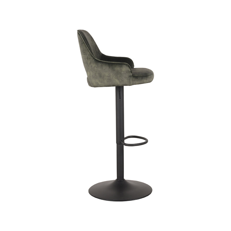 Barkruk Fer Hunter Velours Gaslift 50x52x110 cm-Barkrukken-LABEL51