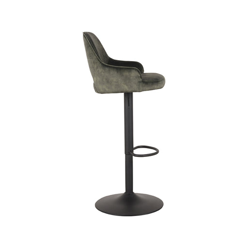 Barkruk Fer Hunter Velours Gaslift 50x52x110 cm-Barkrukken-LABEL51