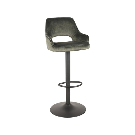 Barkruk Fer Hunter Velours Gaslift 50x52x110 cm-Barkrukken-LABEL51
