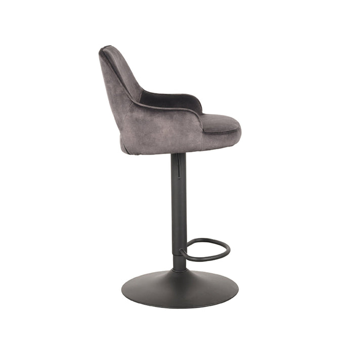 Barkruk Fer Velours Antraciet 45 cm-Barkrukken-LABEL51